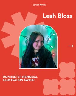 Continuing our 2026 KUCD Senior Awards spotlight series! 🎉

✨ Congratulations to Leah Bloss, recipient of the Don Breter Memorial Illustration Award! ✨

Your creativity, craftsmanship, and unique artistic voice have made a lasting impact. Stay tuned for more senior award spotlights!